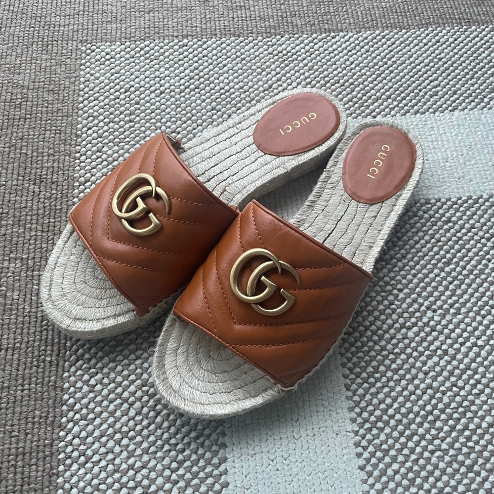 GUCCI Matisse tan espadrilles (sold to a friend. Will repost if that changes)